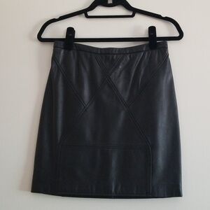 Geren Ford Leather Skirt
